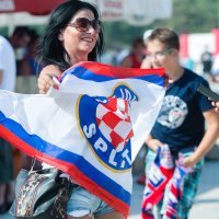 Navijači Hajduka dolaze na stadion Poljud na utakmicu Hajduk - Dinamo