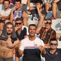 Atmosfera na tribinama pred početak utakmice HNK Hajduk i GNK Dinamo