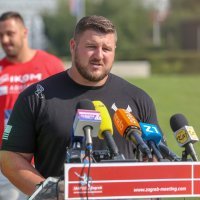 Konferencija za novinare s bacačima kugle povodom Hanžekovićevog memorijala