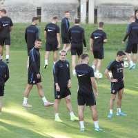 Trening hrvatske nogometne reprezentacije uoči puta u Slovačku