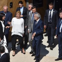 Trilateralni sastanak Kolinde Grabar-Kitarović, Alexandera Van Der Bellena i Boruta Pahora u Šibeniku