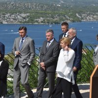Trilateralni sastanak Kolinde Grabar-Kitarović, Alexandera Van Der Bellena i Boruta Pahora u Šibeniku