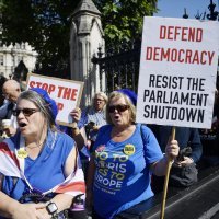 Prosvjednici koji se protive Brexitu