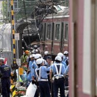 Sudar vlaka i kamiona u japanskoj Yokohami