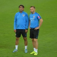 Trening hrvatskih nogometnih reprezentativaca u Trnavi