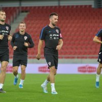 Trening hrvatskih nogometnih reprezentativaca u Trnavi