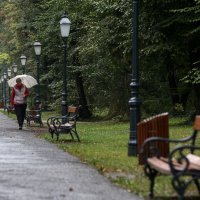 Prazan park Maksimir tijekom današnje kiše