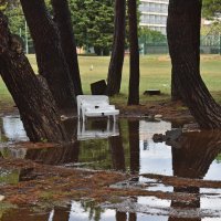 Zbog obilne kiše poplavljeni neki dijelovi Medulina