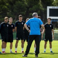 Trening hrvatske nogometne U-21 reprezentacije na Šubićevcu