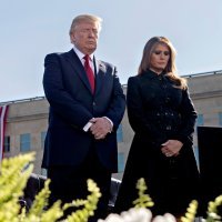 Melania i Donald Trump u memorijalnom parku 11.09.2018.