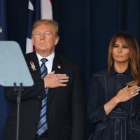 Melania i Donald Trump u memorijalnom parku 11.09.2018.