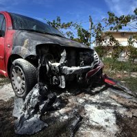 Konjsko: Gorjela tri kamiona, auto i kontejneri