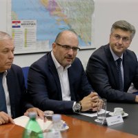 Tomislav Čuljak, Milijan Brkić i Andrej Plenković