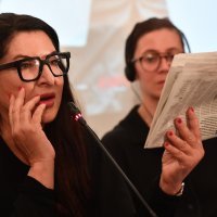 Beograd: Održana konferenciju za medije Marine Abramović povodom otvorenja izložbe "Čistač"