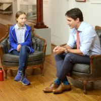 Greta Thunberg i kanadski premijer Justin Trudeu