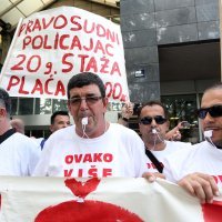 Prosvjed Sindikata pravosudne policije