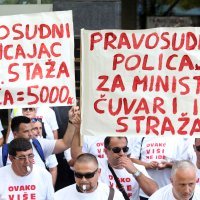 Prosvjed Sindikata pravosudne policije