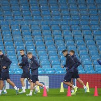 Trening nogometaša Dinama na Etihadu