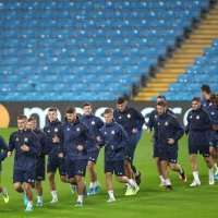 Trening nogometaša Dinama na Etihadu