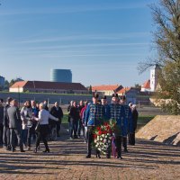 Osijek: Polaganje vijenaca povodom Dana neovisnosti