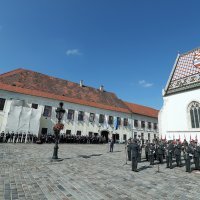 Zagreb: Velika smjena straže Počasno-zaštitne bojne na Markovom trgu