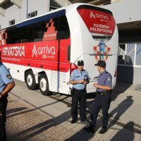 Trening hrvatske nogometne reprezentacije u Omišu dva dana prije utakmice