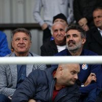 Zdravko Mamić u društvu brata Zorana na utakmici Žepče - Dinamo