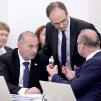 Tomo Medved, Zvonimir Frka Petešić i Gordan Grlić Radman