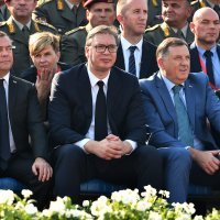 Ruski premijer Medvedev prisustvovao vojnoj vježbi u Beogradu