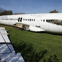 Putnički zrakoplov na livadi u Strmcu Stubičkom