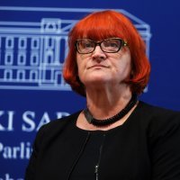 Rada Borić i Bojan Glavašević na tiskovnoj konferenciji u Saboru