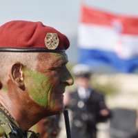 Dolazak novih vođa Hrvatske vojske na Kninsku tvrđavu
