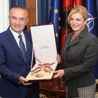Kolinda Grabar-Kitarović odlikovala albanskog predsjednika Ilira Metu