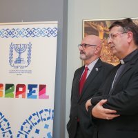 Ilan Mor, veleposlanik Države Izrael u RH i Ivan Šaško, pomoćni biskup zagrebačaki