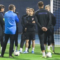 Trening hrvatske nogometne reprezentacije u Zagrebu