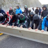 Prosvjed na granici Španjolske i Francuske