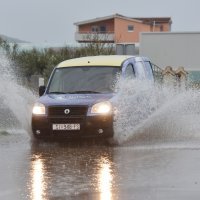 Poplavljene prometnice u Šibeniku