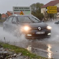Poplavljene prometnice u Šibeniku
