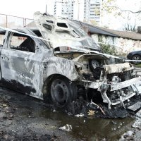 Očevid u Gradišćanskoj ulici u Zagrebu, gdje je zapaljen automobil