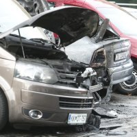 Izgoreni automobili i kombi na Kajfešovom brijegu