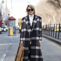 Street Style - karirane hlače