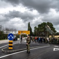 Kolinda Grabar Kitarović otvorila vojarnu 'Hrvatski branitelji Istre' u Puli