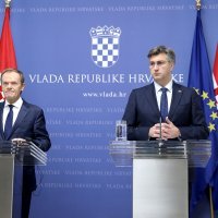 Andrej Plenković i Donald Tusk dali izjavu medijima nakon sastanka