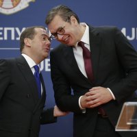 Aleksandar Vučić i Dimitrij Medvedev