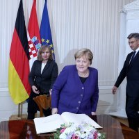 Angela Merkel i Andrej Plenković u Banskim dvorima