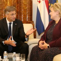 Sastanak Andreja Plenkovića s norveškom premijerkom Ernom Solberg
