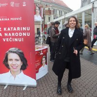 Prikupljanje potpisa za Katarinu Peović, kandidatkinju za predsjednicu