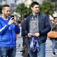 Navijači zagrebačkog Dinama u Milanu uoči utakmice Lige prvaka protiv Atalante