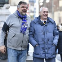 Navijači zagrebačkog Dinama u Milanu uoči utakmice Lige prvaka protiv Atalante