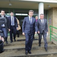 Andrej Plenkovic i Viktor Orban na otvorenju Učeničkog doma Mađara u Osijeku